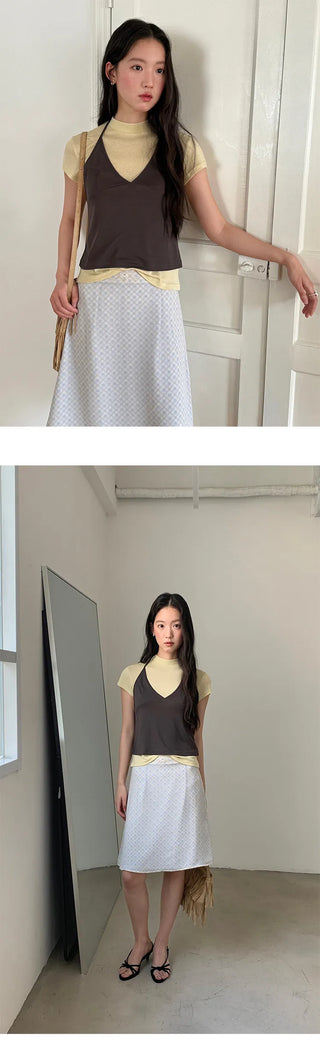 half turtleneck vest