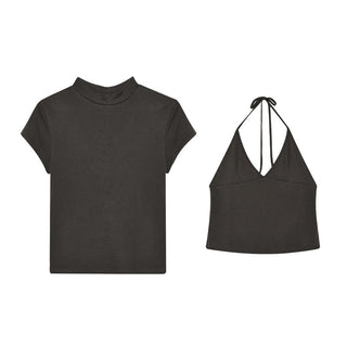 half turtleneck vest