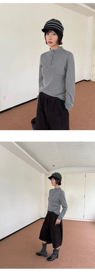 half turtleneck sweater