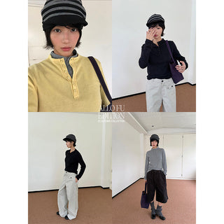 half turtleneck sweater