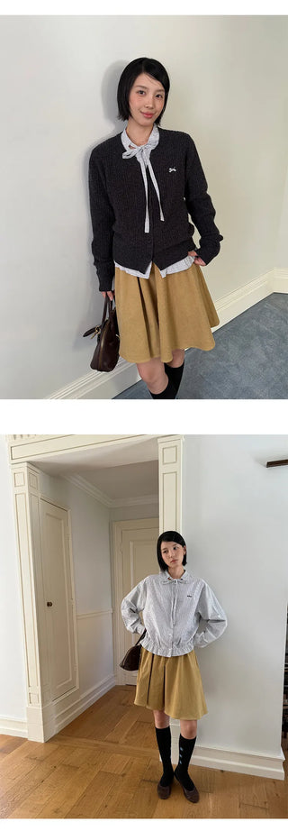 corduroy umbrella skirt