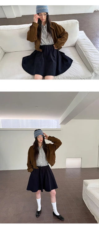 corduroy umbrella skirt