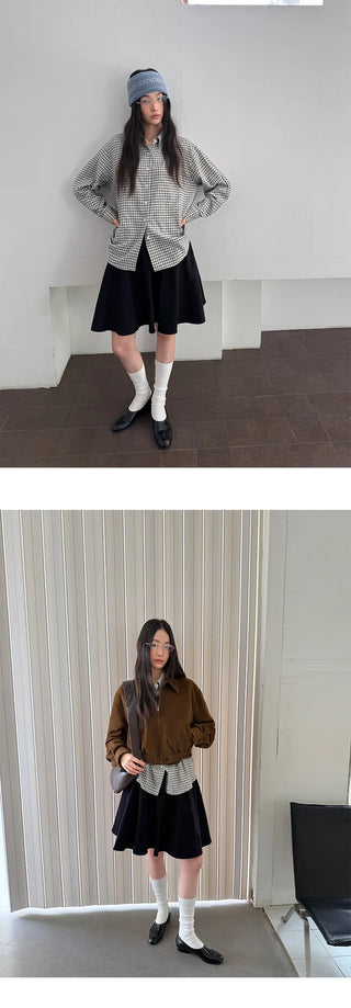 corduroy umbrella skirt