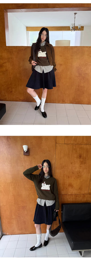 corduroy umbrella skirt