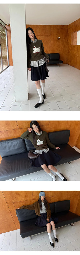 corduroy umbrella skirt