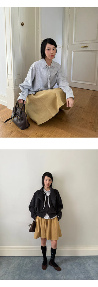 corduroy umbrella skirt