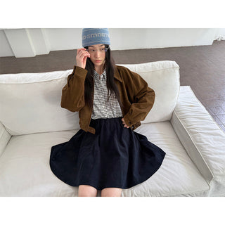 corduroy umbrella skirt