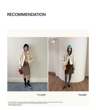 sheath leather skirt