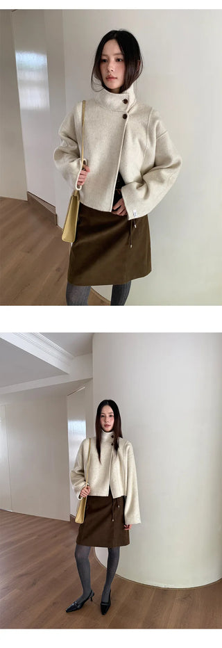 sheath leather skirt