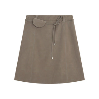 sheath leather skirt