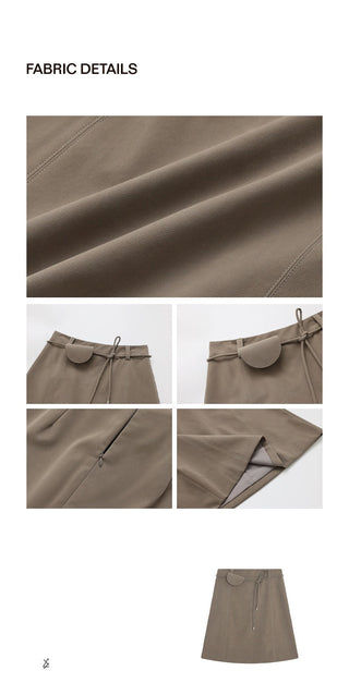 sheath leather skirt