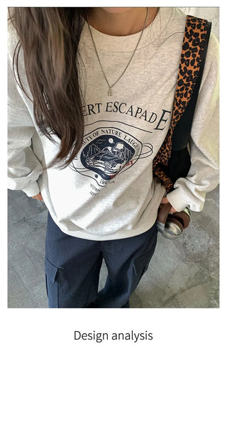 letter print sweatshirt