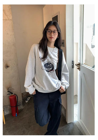 letter print sweatshirt