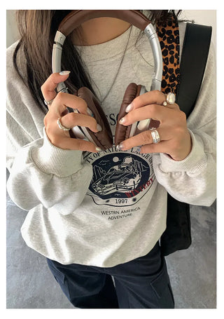 letter print sweatshirt