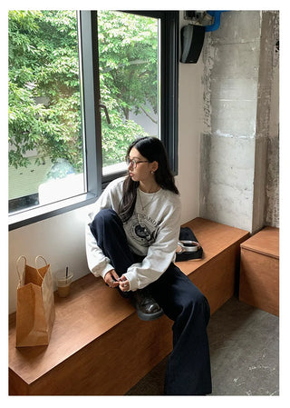 letter print sweatshirt