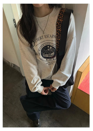 letter print sweatshirt
