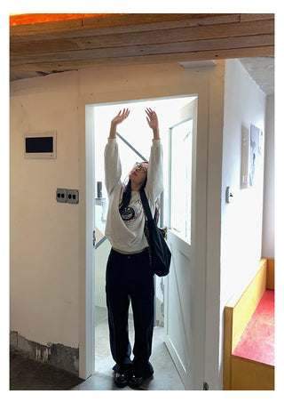 letter print sweatshirt