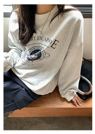 letter print sweatshirt
