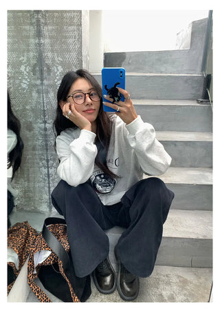 letter print sweatshirt