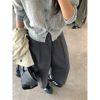 wool wide pants