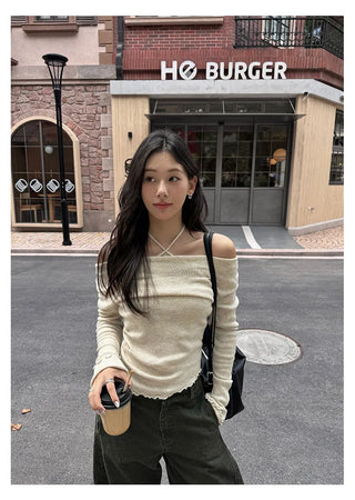 halter wool sweater