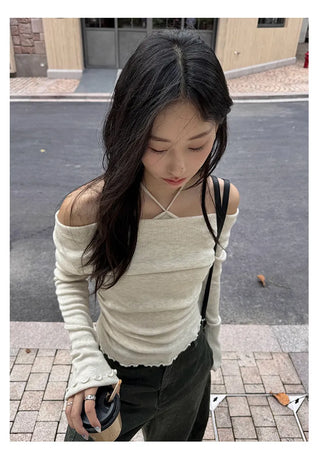 halter wool sweater