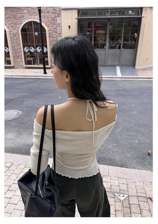 halter wool sweater