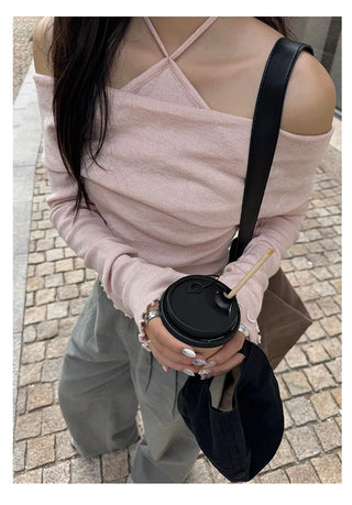halter wool sweater