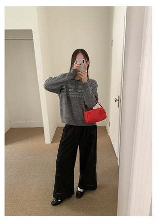 hollow wide pants