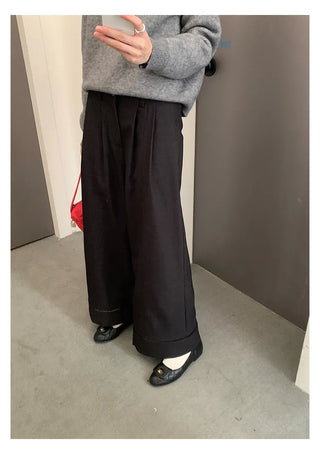 hollow wide pants