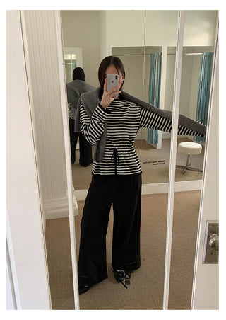 hollow wide pants