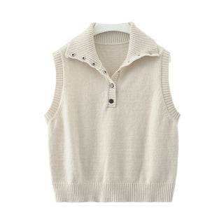 stand collar vest