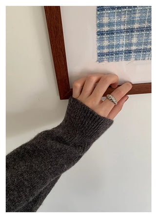 stand collar sweater