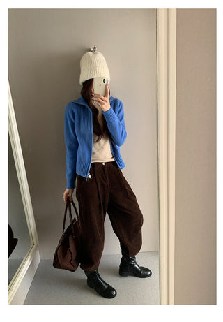 double zipper sweater