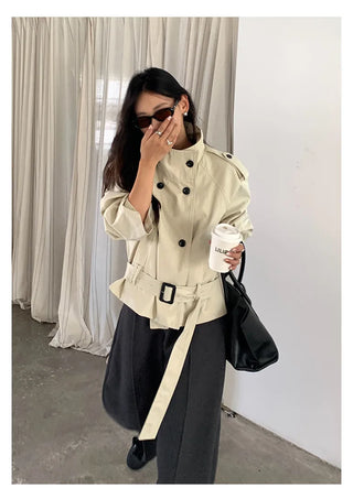 stand collar trench
