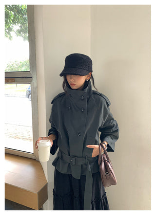 stand collar trench