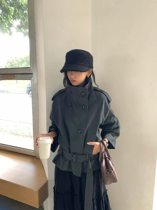 stand collar trench