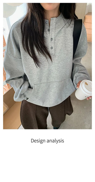 printed hooded sweater