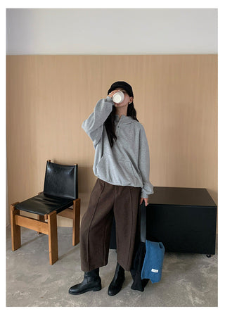 printed hooded sweater