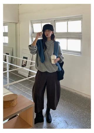 printed hooded sweater