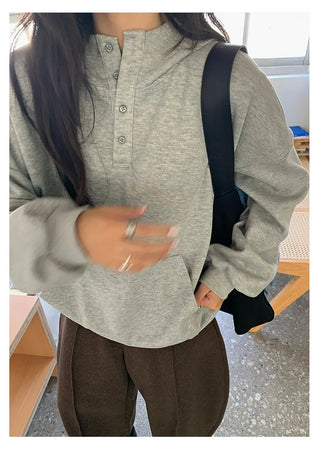 printed hooded sweater