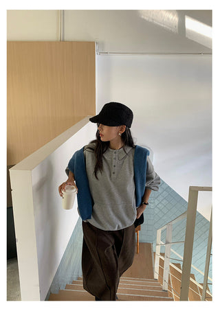 printed hooded sweater