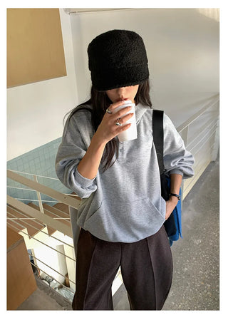 printed hooded sweater