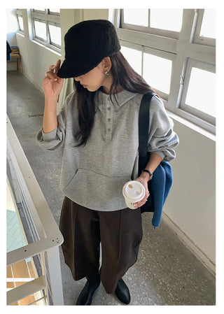 printed hooded sweater