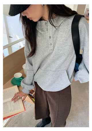 printed hooded sweater