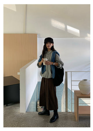 printed hooded sweater