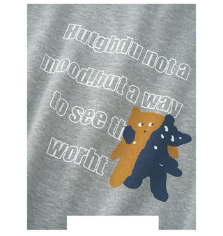 printed hooded sweater