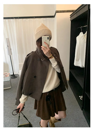 double-breasted wool coat