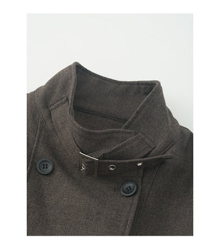double-breasted wool coat