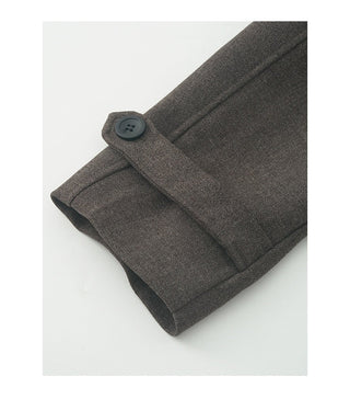 double-breasted wool coat